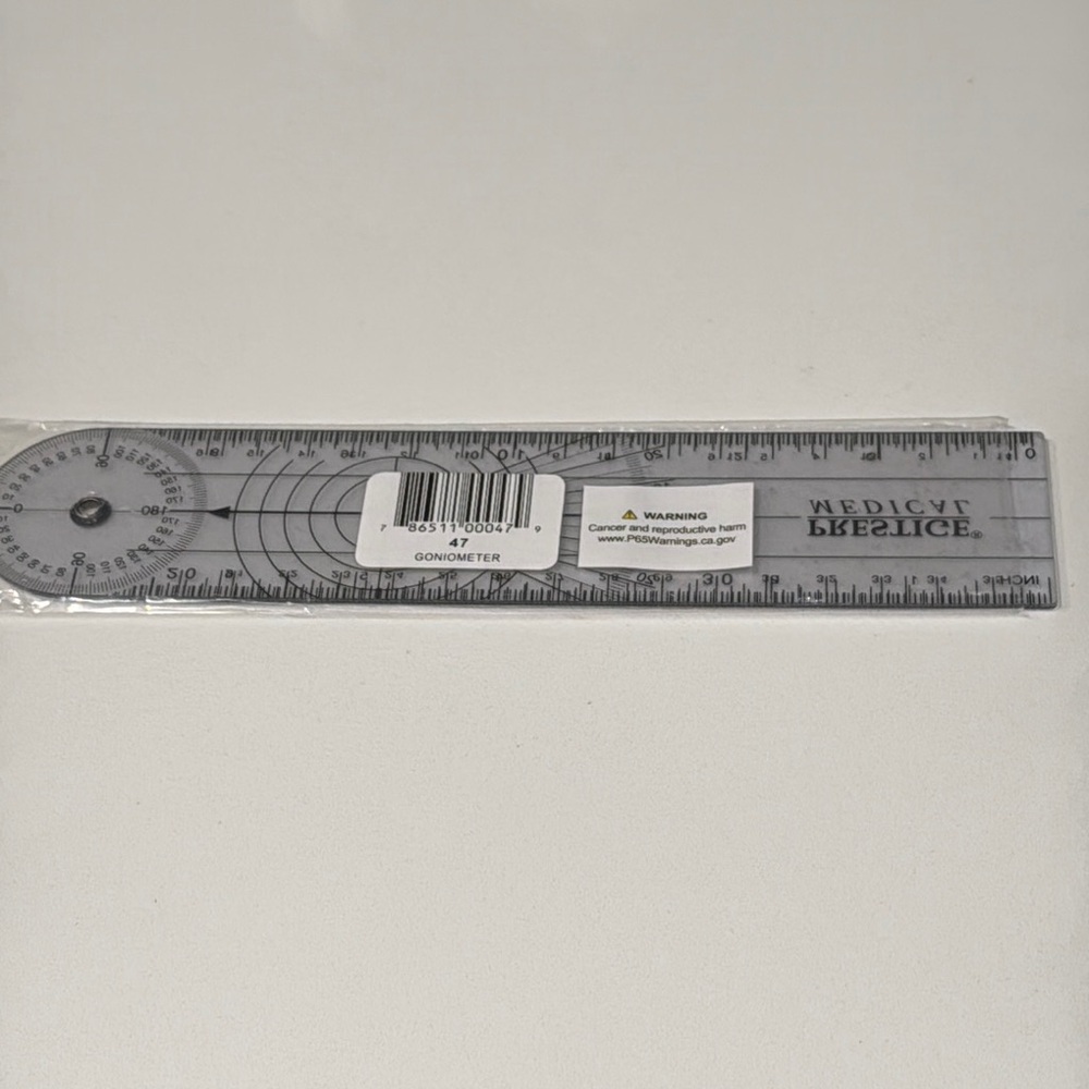 Clear Goniometer Ruler - Picture 2 of 2